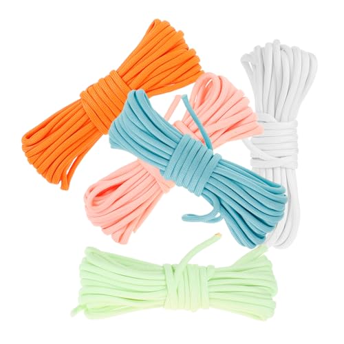 CORHAD Multi-Function Outdoor Tent Ropes 5m Length 4mm Width Durable Camping Umbrella Cords Skid Resistance Perfect for Camping Picnics