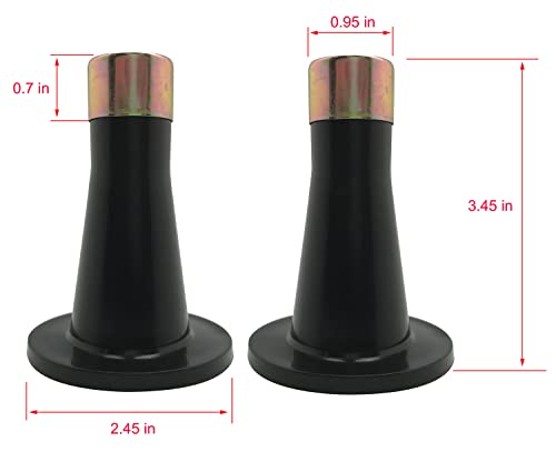 Kings Brand Furniture - Plastic Bed Frame Glide Legs To Replace Wheels, Set Of 6 Glides #TOP1