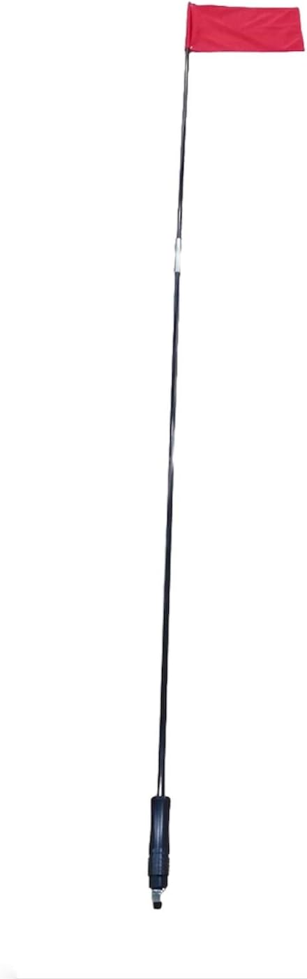 Odm Off Road Dessert Flag with Quick Connector Mount and bag. Black (9ft-3Metre) Centre Solit Pole. Saftey Flag. Original by Artan Trading.