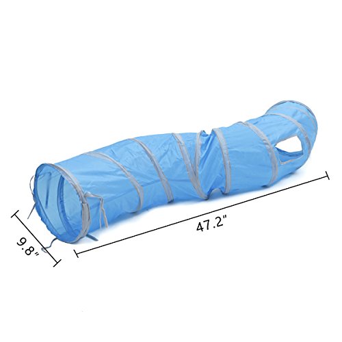 Pawz Brinquedo de Gatos Interativo, Túnel Dobrável para Coelhos, Gatinhos, Furões e Cães Pequenos co