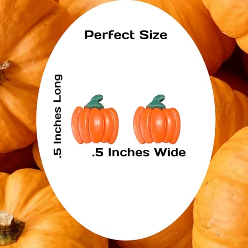 Pumpkin Earrings for Halloween, Fall, Thanksgiving. Cute Pumpkin Earrings for Women/Adults2