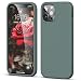 Produktbild JASBON Silikon Hülle für iPhone 12,12 Pro Hülle, Shockproof [iPhone 12 Pro Hülle] Gel Rubber Protection Handyhülle für iPhone 12,Case for iPhone 12 Pro 6.1 inch 2020-Pine Green