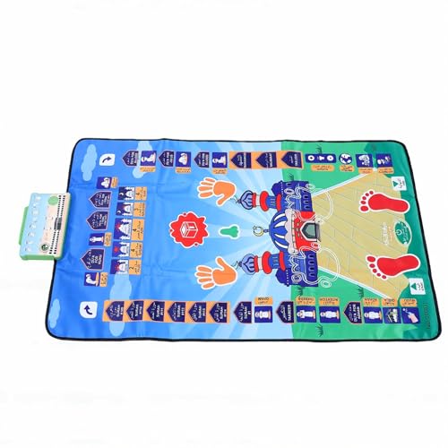 Alomejor Tapis pour Enfants, Tapis d'apprentissage Interactif Multilingue, Plusieurs Langues avec Guide de Prononciation pour L'éducation