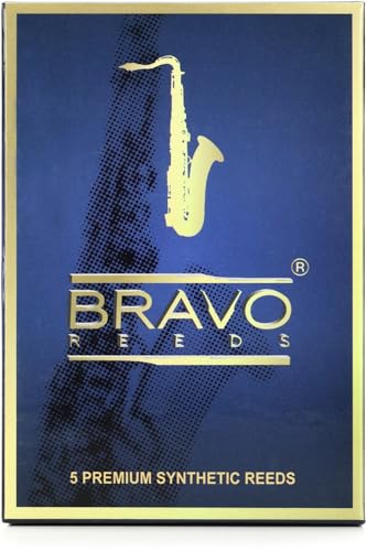 Anches saxophone ténor synthétiques Bravo br-ts25 au design durable pour un son précis