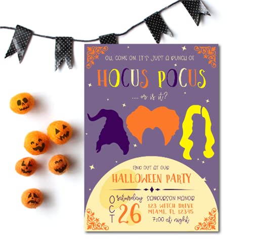 Hocus Pocus Halloween Party Invite