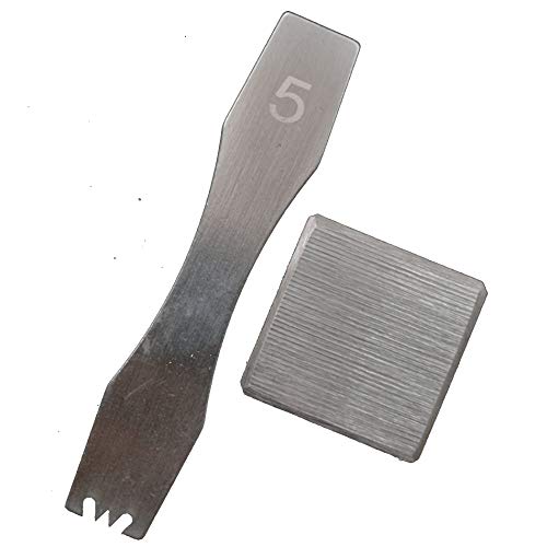 #5 Ferramenta de instalação de zíper de aço de alto carbono removedor de dentes ferramenta de bloco