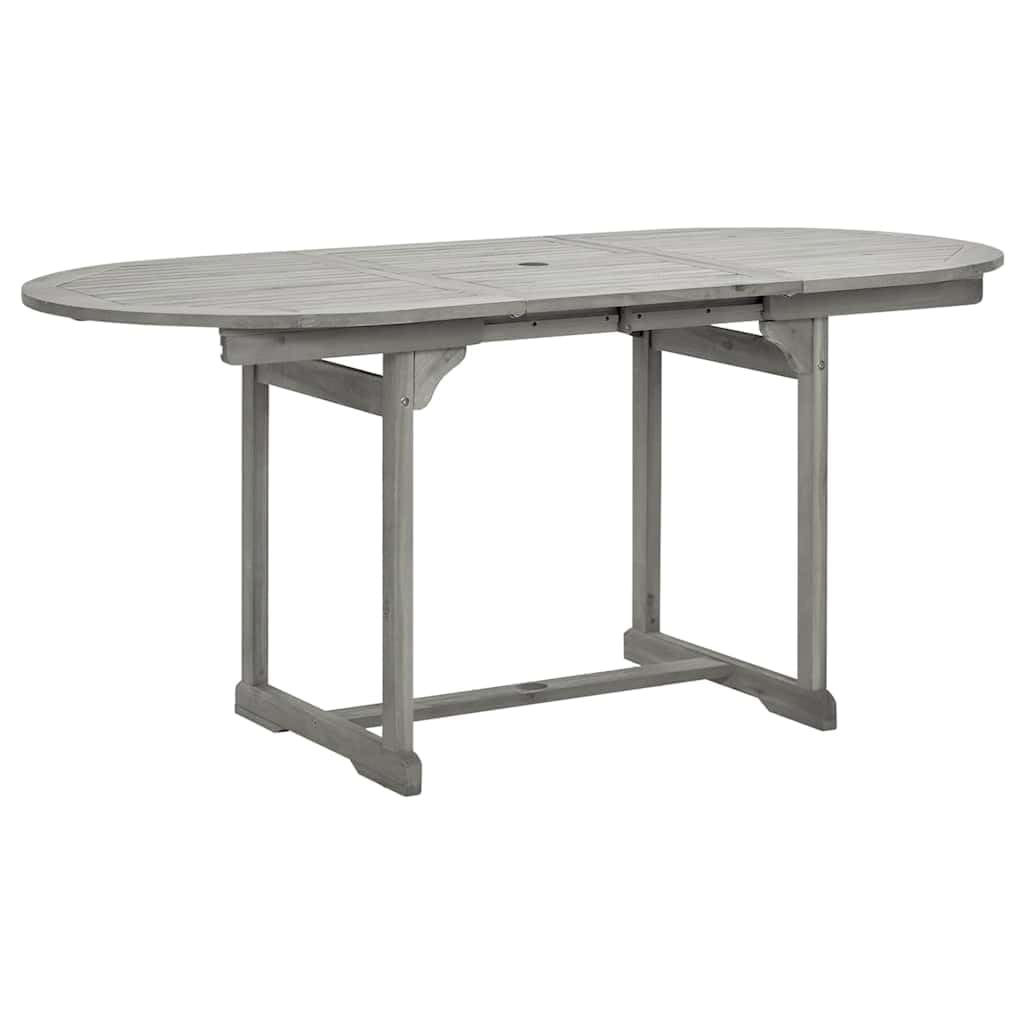 Mesa de jardín extensible de madera maciza de acacia mesa de comedor extensible de madera de acacia mesa de jardín extensible mesa de comedor rústica para exterior