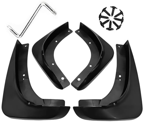 Image of Mud Flaps Mud Guards Fit for 2006-2012 Chrysler 300C, Front & Rear Mud Splash Guards Accessories - 4 Pc, Black