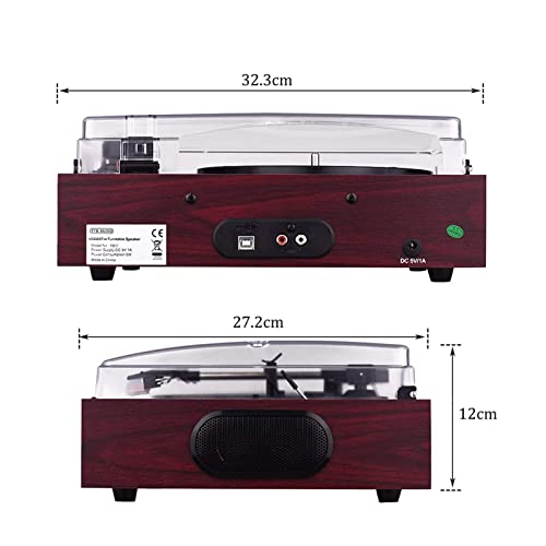 Record Players Retro am FM Radio 33/45/78 RPM 3-Speed Retro Phonograph Gramophone BT4.2 Belt-Driven Turntable Vinyl Reco… - Les Beatles, Paul McCartney, John Lennon, RIngo Starr, George Harrison Record Players Retro am FM Radio 33/45/78 RPM 3-Speed Retro Phonograph Gramophone BT4.2 Belt-Driven Turntable Vinyl Reco… – Image 5
