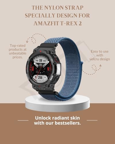 Image of YODI Strap Band Compatible with Amazfit T-Rex 2 Smartwatch Only Soft Silicone | Nylon | Chain | Leather Watch Straps with Installation Adjuster Tool For Amazfit TRex 2
