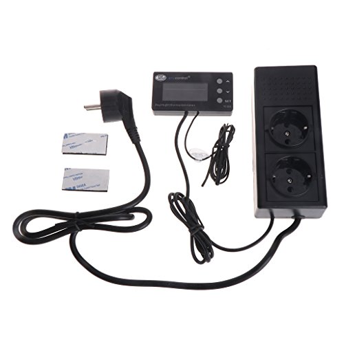 Preisvergleich Produktbild Qiman LCD Reptil Digital Reptil Thermostat Temperaturregelung Wärme Cool EU Stecker