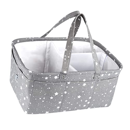 Sraeriot Baby Pañal Caddy Organizer Portátil Plegable Guardería Bandeja Bolsa de Asas Bolsa de Asas para pañales Toallas Exquisita Mano de Obra