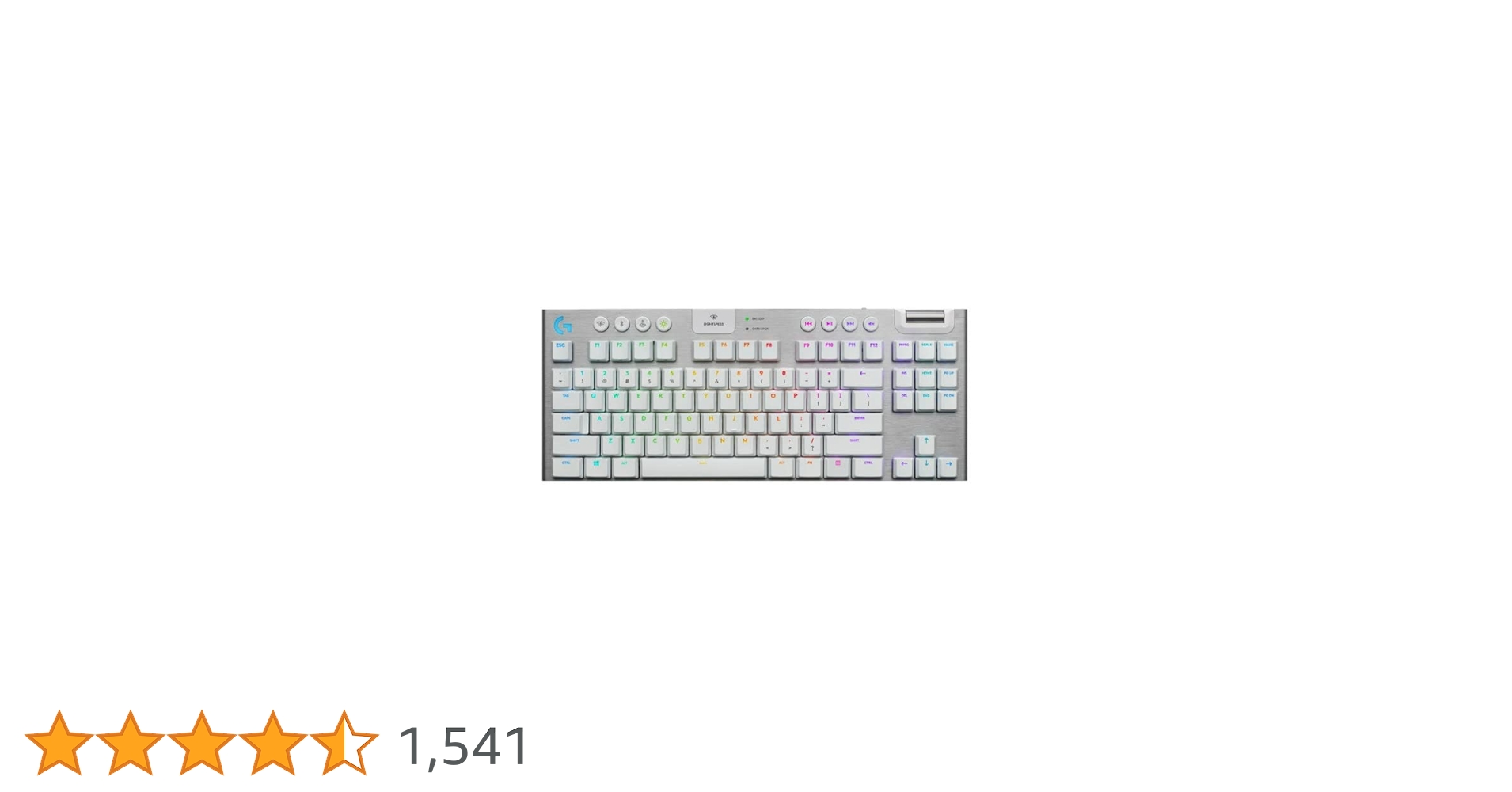 Amazon | Logitech G915 TKL White Tactile Tenkeyless Lightspeed