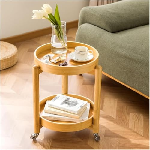 Table basse bois table d'appoint 3 en 1 de salon et balcon - 3