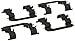 Carlson P1295 Front Disc Brake Hardware Kit