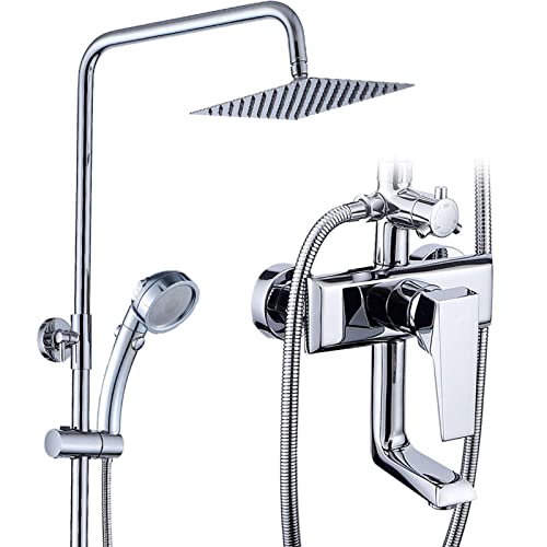 Mitigeur de bain réglable en hauteur pour rénover une douche ancienne - 5