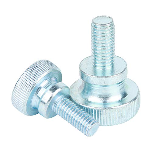 Yudesun 15-30Pcs Quincaillerie Fixations Tête Moletée Vis Outils Clous Galvanisé Acier Carbone Plat Vis à Oreilles Écrou Boulon Ensembles M3-M6