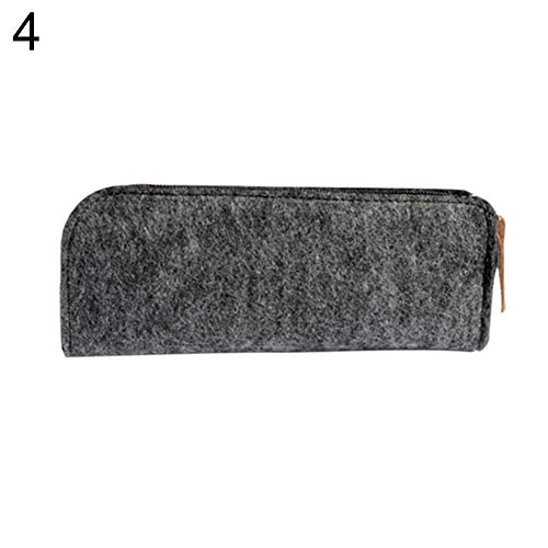 VOANZO 3PCS Felt Pen Bag Multi-Functional Cosmetic bags Pencil Pouches with Zipper for Students and Other School Supplies (Three colors) - Image 4
