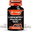 Quercetin with Bromelain Supplement - 1500mg - Immune Support and Heart Health Capsules For Men and Women, Quercetin Supplements Helps Support Joint & Healthy Respiratory System - 120 Count