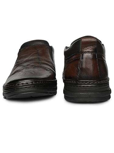 Image of Buckaroo FRERA crumbald Leather Black Casual Shoes for Mens