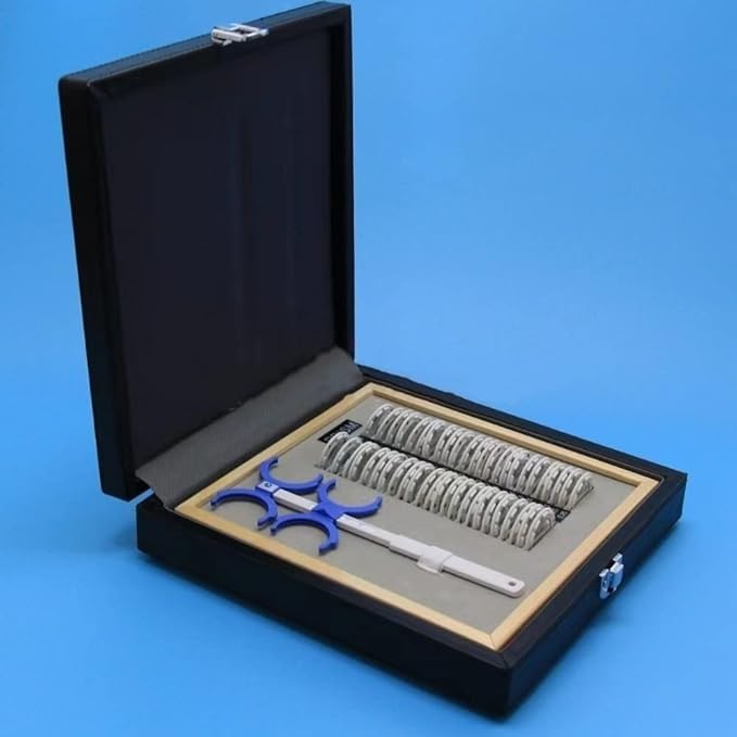 VNYRVZAOptometry Prism Trial Lens Set with Adjustable PD 48-80MM Flipper Set | Leather Carrying Case |