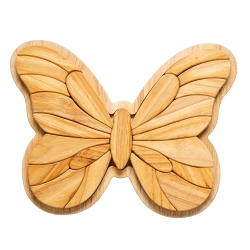 TOYSEE Puzzle de Madera Mariposa 3+ Años – Juguete Educativo Infantil, Desarrollo de...