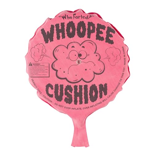 Whoopie Cushion 3 Pack – Three 7 inch Self-Inflating Whoopee Cusions Premium Rubber for Louder Fart Sound, Gag Gifts for Kids and Adults, April Fools Pranks