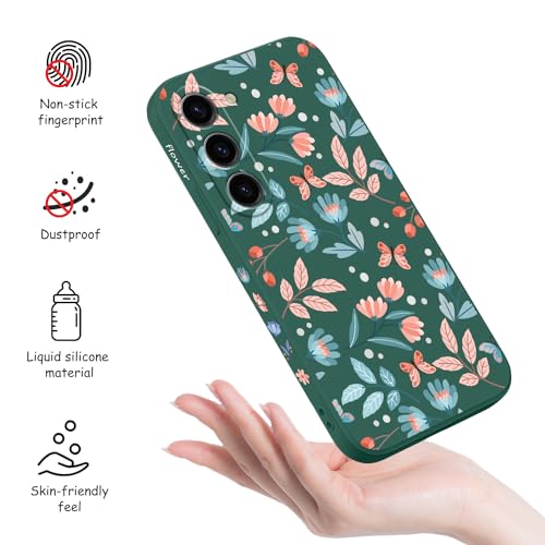 Coque Samsung Galaxy S23 silicone vert feuille LEECG