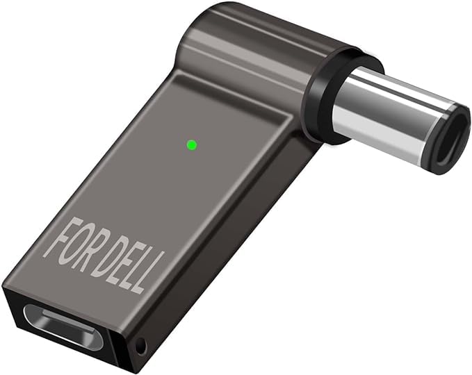 FACTOTECH USB C to 7.4mm Laptop Charging Adapter Female Type C to Male DC 7.4 x 5.0mm Jack Plug Converter 100W PD Power Charger Connector Tips for 06TM1C Latitude Inspiron 14 14R 15 15R 5521 17 17R