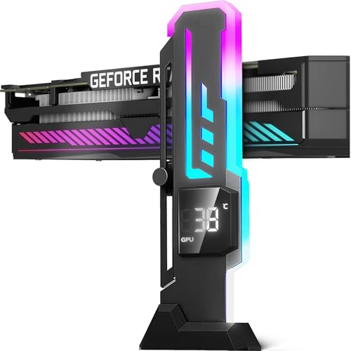 Soporte para GPU ARGB con Pantalla de Temp/uso CPU y GPU miniatura 1
