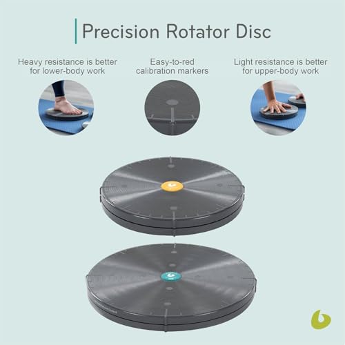 Balanced Body Precision Rotator Disc Pilates Workout Equipment, Ab Twister Board, Rotating-Disc Twist Workout Board for Pilates Exercise for Home Gym or Studio Use, Light Resistance, 9 in by Balanced Body - Used condition - Image 5