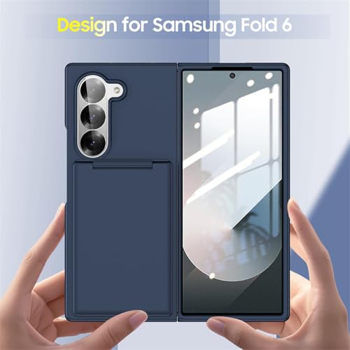Étui portefeuille Samsung Z Fold 6 transparent rigide antichoc
