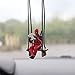 Funny Anime Car Mirror Hanging Accessories Car Pendant Reading Deadpol Ornaments Auto Rearview Mirror Decoration Car Accessories Car Interior Decor