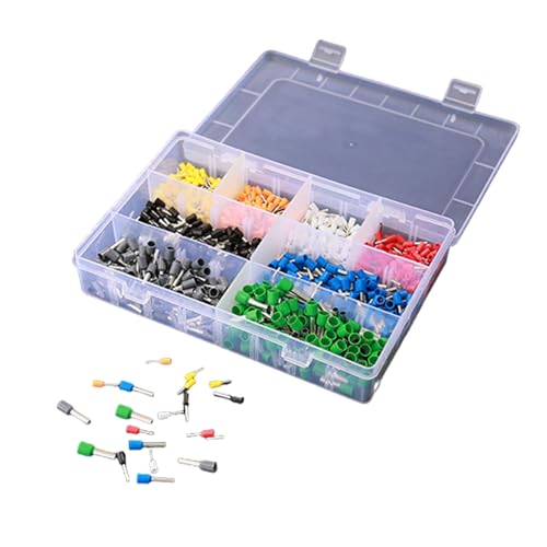 Comprehensive Electrical Crimps Connector Set Insulated Twin Wire End Ferrules in Assorted Size Multifunction Cable Terminals