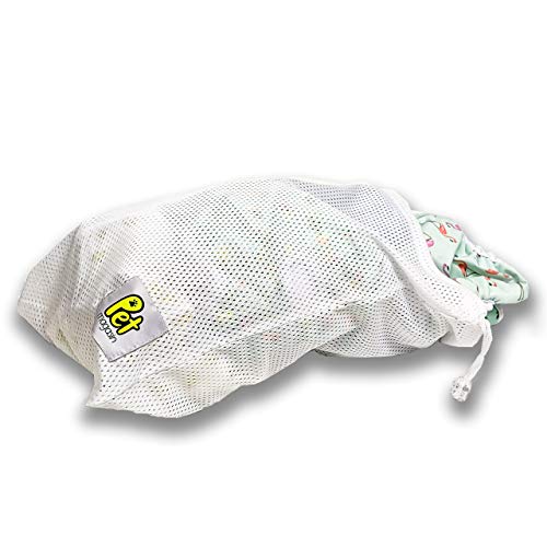 Pet Magasin Reusable Washable Diapers Laundry Bags Durable Premium Polyester Mesh with Secure Drawstring Closure for Delicates,Pet Diapers, Velcro and Etc