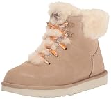 UGG Mini Encaje Alpino clásico, Botas de Moda Mujer, Arena, 38 EU