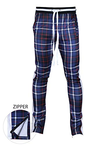 Image of SCREENSHOT Screenshotbrand Mens Hip Hop Slim Fit Track Pants - Athletic Jogger Bottom with Side Taping