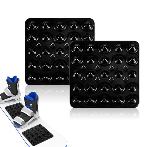PEUTIER 2pcs Snowboard Stomp Pads, Snowboarding Grip Pad Antiskid Mat Self...