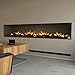Produktbild muenkel design Wall fire Electronic PRO - Opti-Myst Elektro-Kamin Wandeinbau inkl. Dekoholz  ohneHeizung  externer Wasseranschluß - Breite 2200 mm