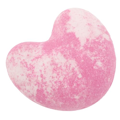 ADOCARN Bola de banho de sal explosiva sabonete corporal hidratante de banho coração feito à mão bol