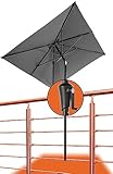 𝗙𝗹𝗲𝘅𝗶𝗯𝗹𝗲 𝗩𝗲𝗿𝘄𝗲𝗻𝗱𝘂𝗻𝗴 - Durch seine praktische Größe eignet sich der Balkonschirm auch als Sonnneschirm für die Terrasse oder Sonnenschirm für den Garten.