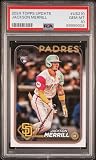 Graded 2024 Topps Update Jackson Merrill #US210 Rookie RC Baseball Card PSA 10 Gem Mint