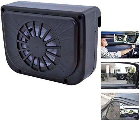 Solar Powered Car Ventilator Window Solar Exhaust Radiator Fan, Window Windshield Auto Air Vent Cooling Fan System Cooler