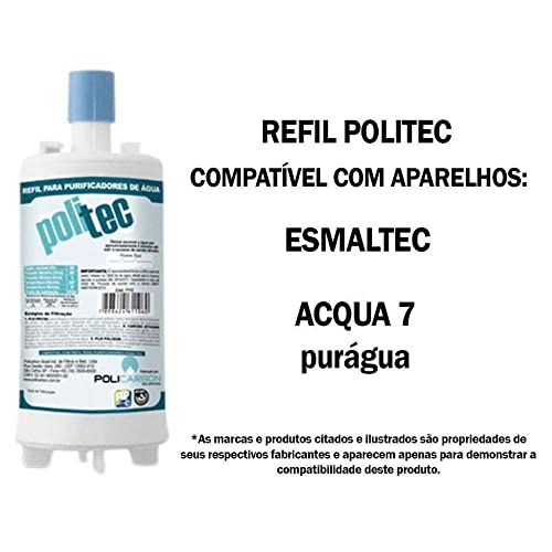 Filtro Refil Policarbon Politec Purificador Esmaltec Acqua7