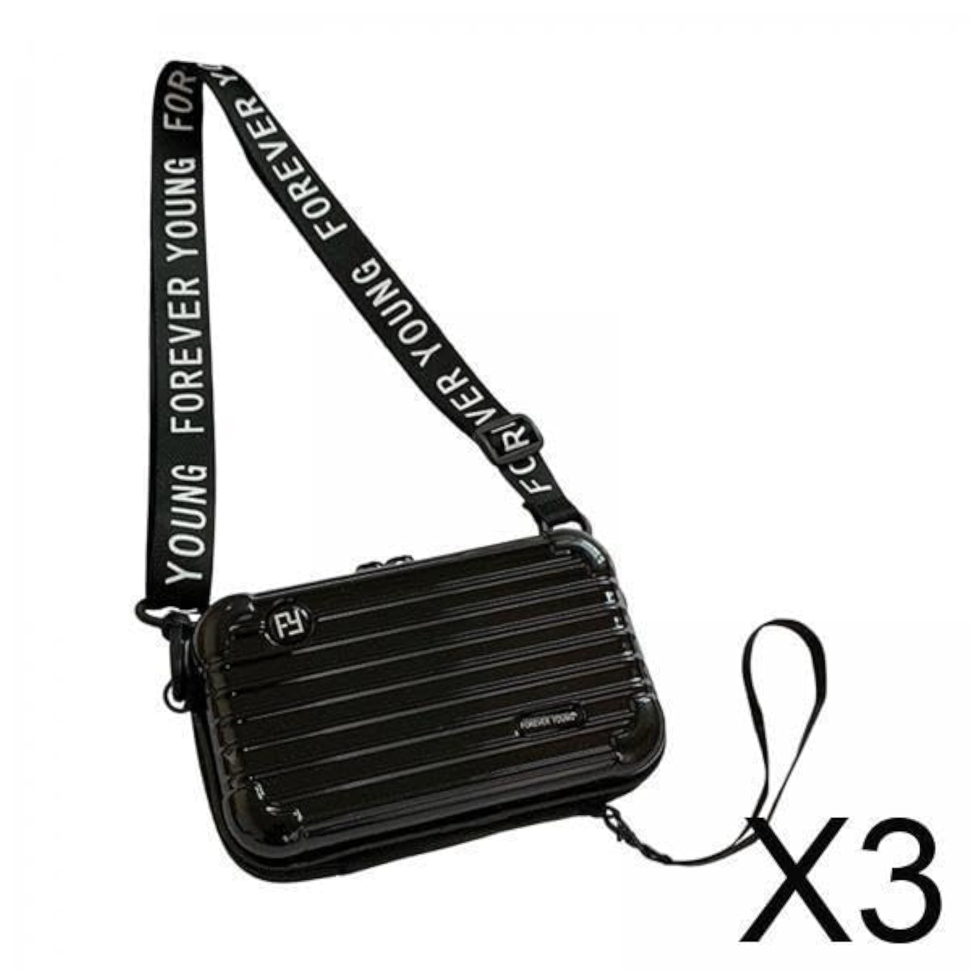 3x Hard Shell Cosmetic Bag Handbag Suitcase