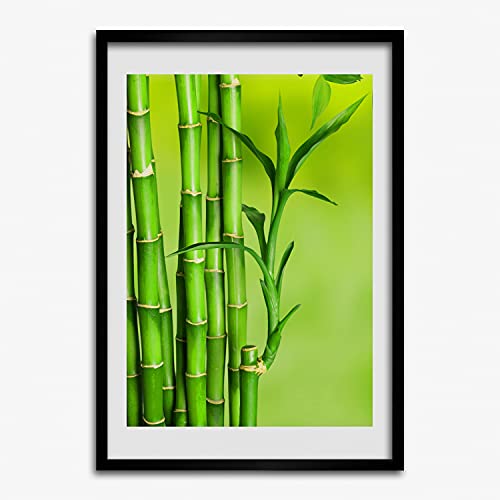 Cadre photo 50x70 cm grand format bois bambou pour affiche Tulup moderne