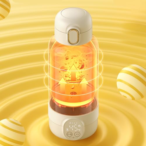 「35℃〜55℃調温」 MACOLAUDER 充電式ケトル 500ml 2分快速加熱 24H保温 14000mAh ポータブル トラベルケトル 携帯湯沸かし器 USB 電気ポット 304ステンレス鋼 LCD温度表示 粉ミルク レイモン水 ギフト