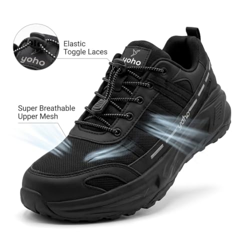 Image of YOHO Men's Sneakers Jipsi | Stylish, Comfortable, Anti Skid & Breathable | Walking, Jogging & Lace Up Casual Sport Shoes for Man /Gents