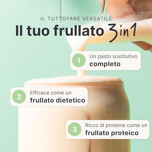 Sheko - Frullato Sostitutivo Di Base - 21 Frullati Per Barattolo - Alto Contenuto Proteico - Gusto Naturale - Frullato Dimagrante - Dieta (378 G, Cocco) - 5