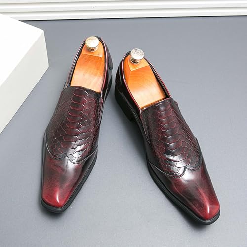 Oxfords Men's Patent Leather Formal Business Shoes Fashion Pointed Toe Loafers Non-Slip Office Wedding Prom Nightclub Uniform Dress Derby Shoes2